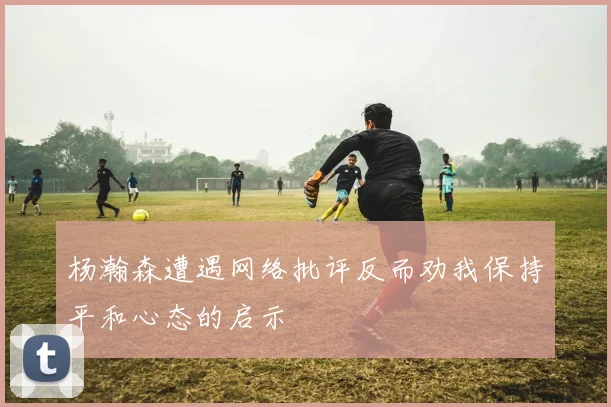 杨瀚森遭遇网络批评反而劝我保持平和心态的启示